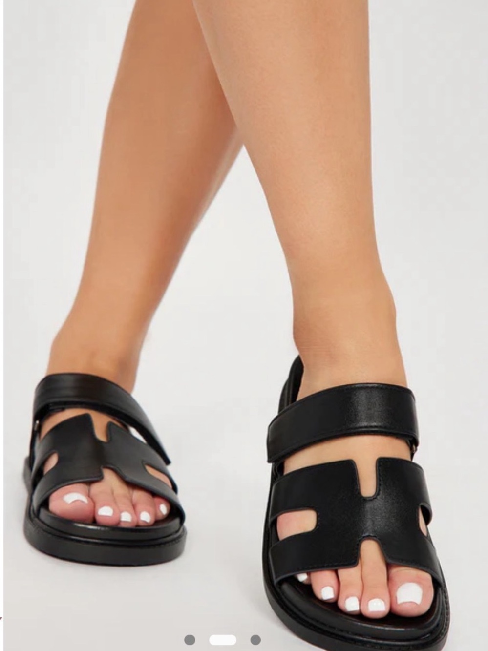 Black fashion nova Agnes sandals (7)(new)